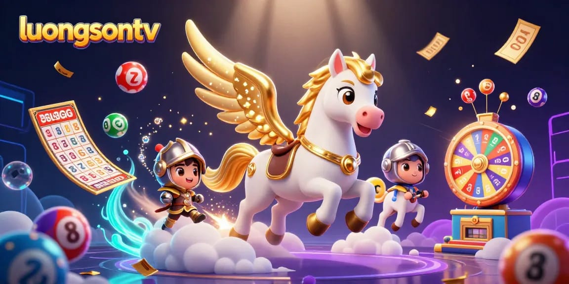 View the exciting gambling action with luongsontv featuring lottery elements and animated characters.