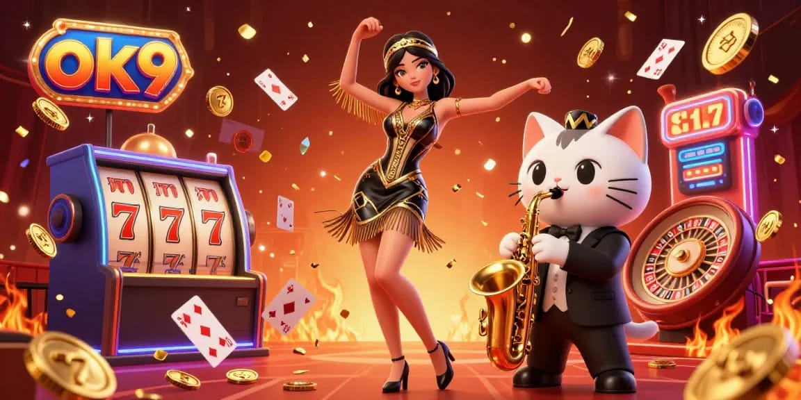 Engage in thrilling casino excitement with ok9, featuring vibrant characters and rich visuals.