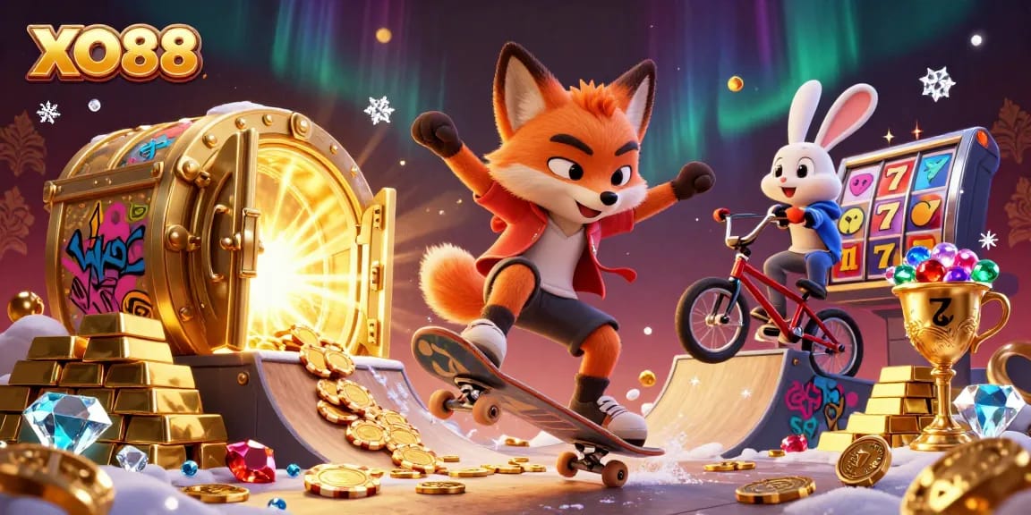 Experience thrilling gaming with XO88's vibrant casino atmosphere featuring sports and jackpot excitement.