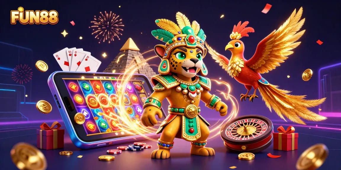 Spin the reels and win big with FUN88 at this dynamic online gaming showcase.