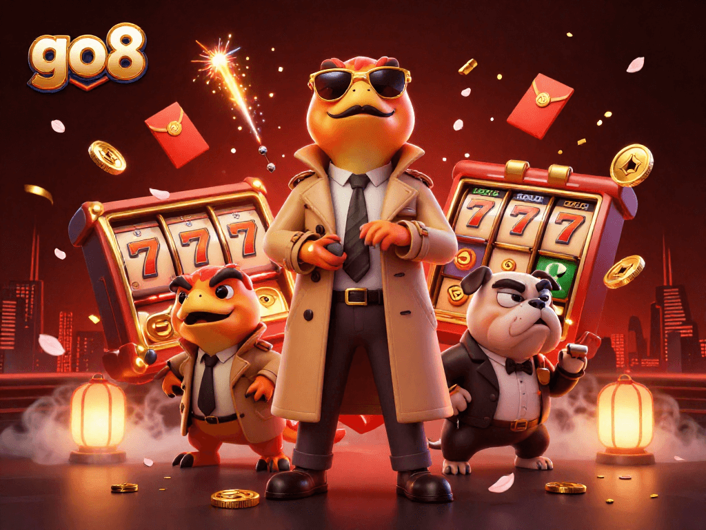 Experience thrilling gameplay at go8 with unique raptors sneaking into a VIP casino setting.
