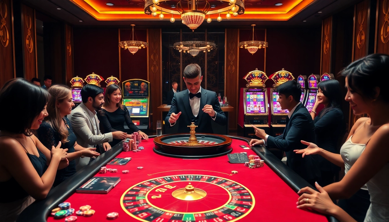 Experience the thrill of gambling at u888.ink with vibrant tables and excited players.