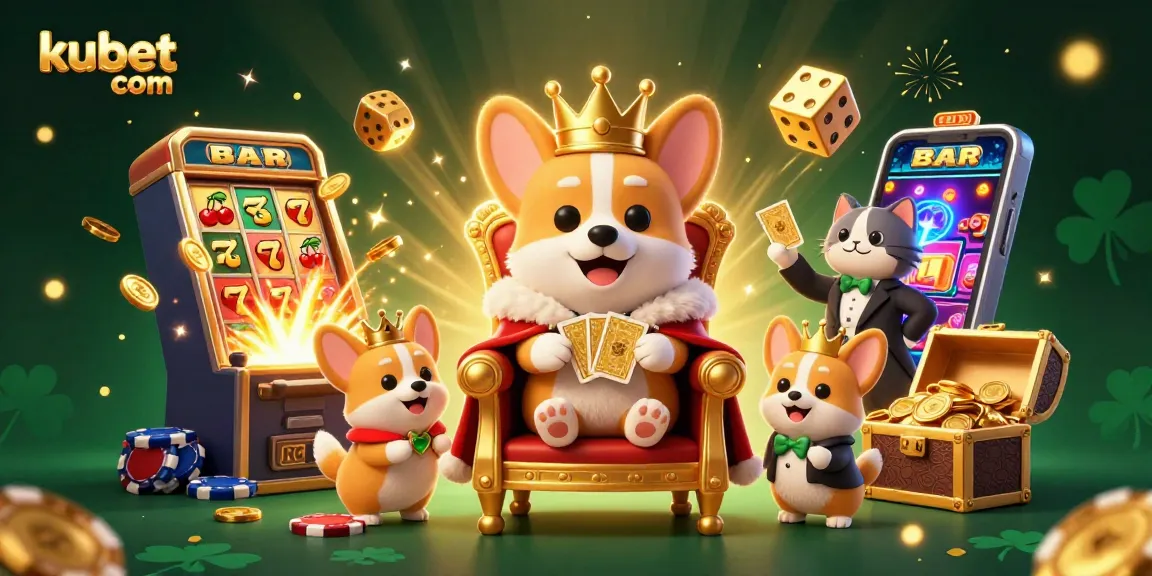 Experience thrilling gameplay at kubet com with vibrant slots and charming characters in a dynamic casino scene.