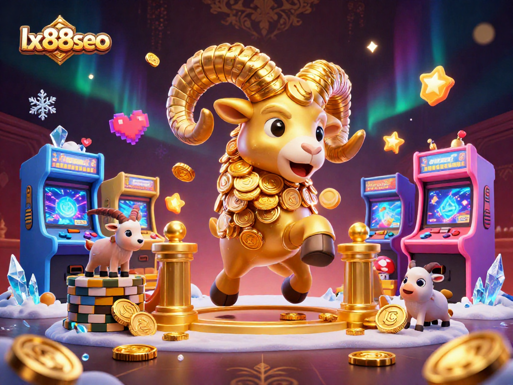 Experience thrilling gameplay with lx88seo in a vibrant 3D casino scene filled with arcade excitement.