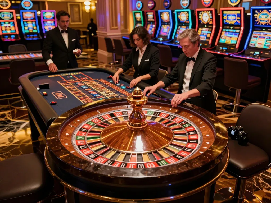 Experience exciting gameplay at the trang chủ F168 roulette table with vibrant lighting and high stakes action