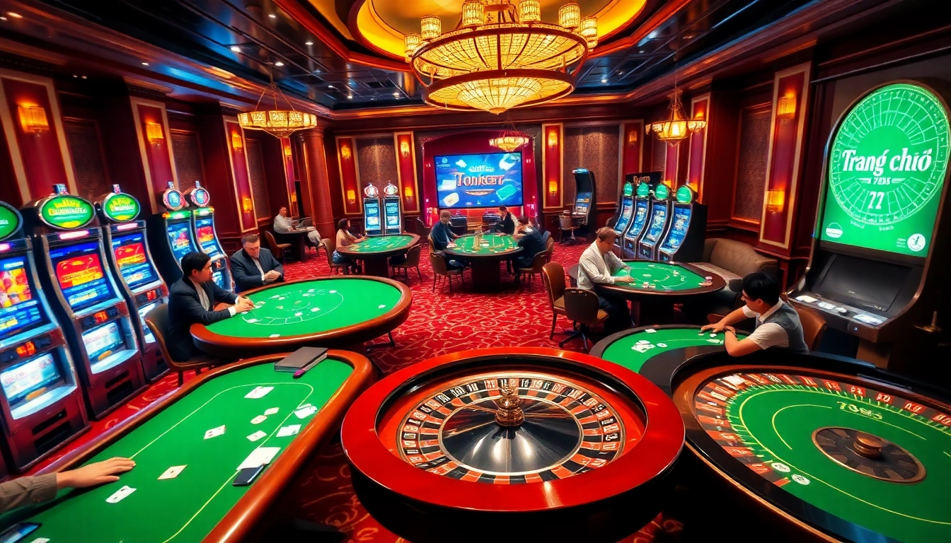 Experience the vibrant atmosphere of trang chủ 789f with thrilling casino games and excited players.