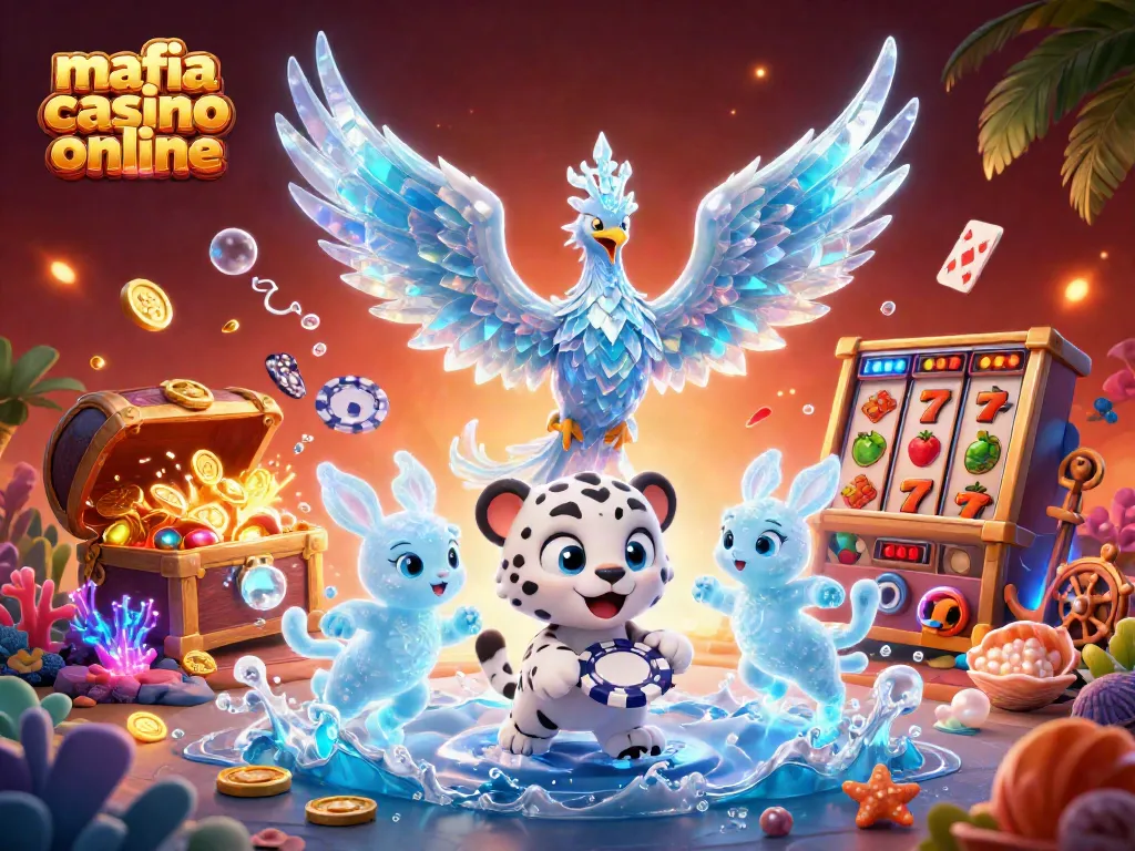 Mafia casino online showcases vibrant characters amidst dynamic betting elements and a dazzling casino backdrop.