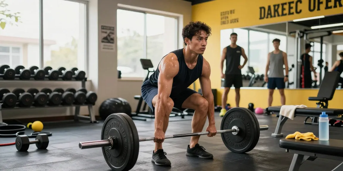 Steroide Boutique gym scene showcasing an athlete lifting weights, embodying strength and determination.