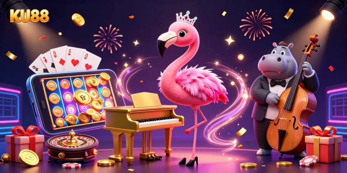 Experience the excitement of KU88 as you play slots with vibrant graphics and lively characters.