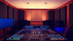Experience precise online audio mastering in a professional sound studio with advanced equipment.