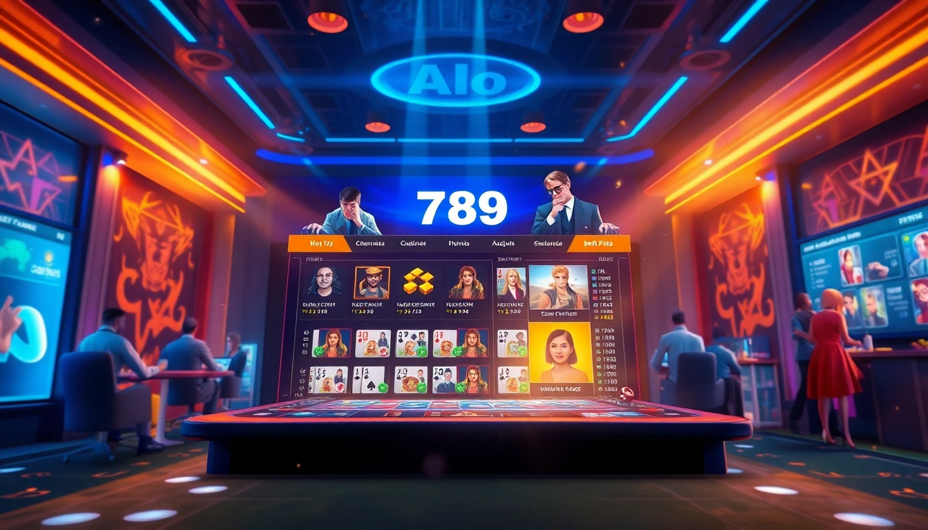 Alo 789 online gaming interface showcasing interactive betting options in a vibrant, modern style.