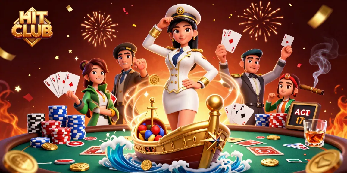 Engage with HIT CLUB's exciting poker scene featuring dynamic gameplay and vibrant casino elements.