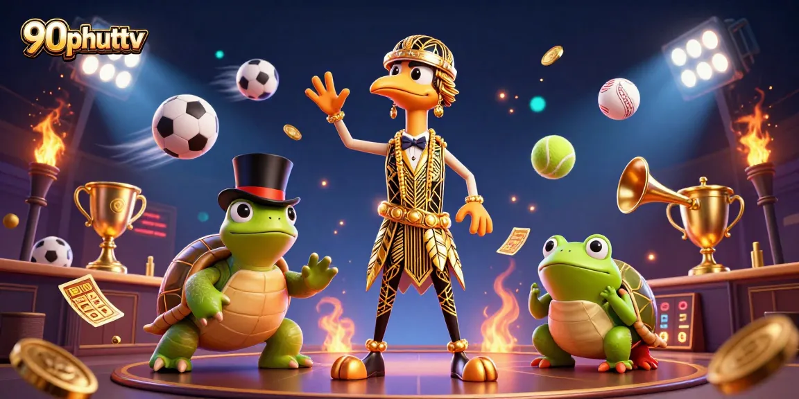 90phuttv athletes enjoying dynamic sports betting with vibrant visuals and engaging animations.